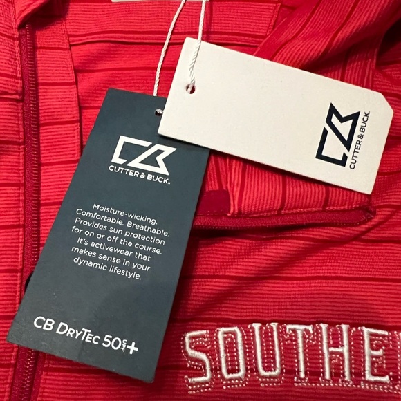 Cutter & Buck golf pullover NWT. 3/4 zip in front.Cutter Buck Dry Tech 50 - Picture 5 of 5